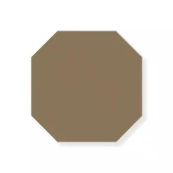 Klinker - Oktagon 10 x 10 cm kaffebrun