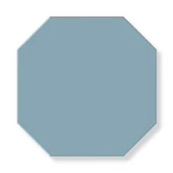 Klinker - Oktagon 15 x 15 cm ljusblå
