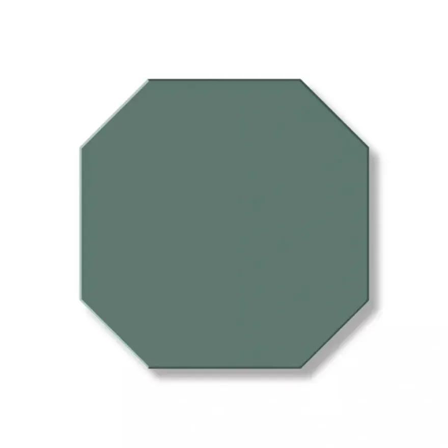 Klinker - Oktagon 10 x 10 cm mörkgrön