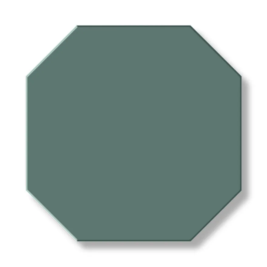 Klinker - Oktagon 15 x 15 cm mörkgrön