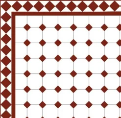 Klinker - Oktagon 10 x 10 cm vit