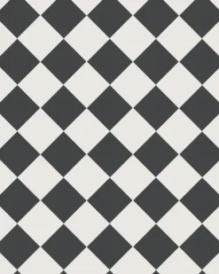 Klinker - Schackrutigt 10 x 10 cm svart/vit