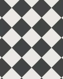 Klinker - Schackrutigt 15 x 15 cm svart/vit