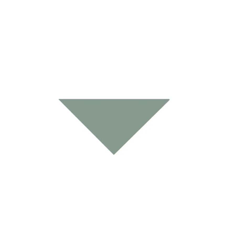 Klinker - Triangel 5/5/7 cm grön