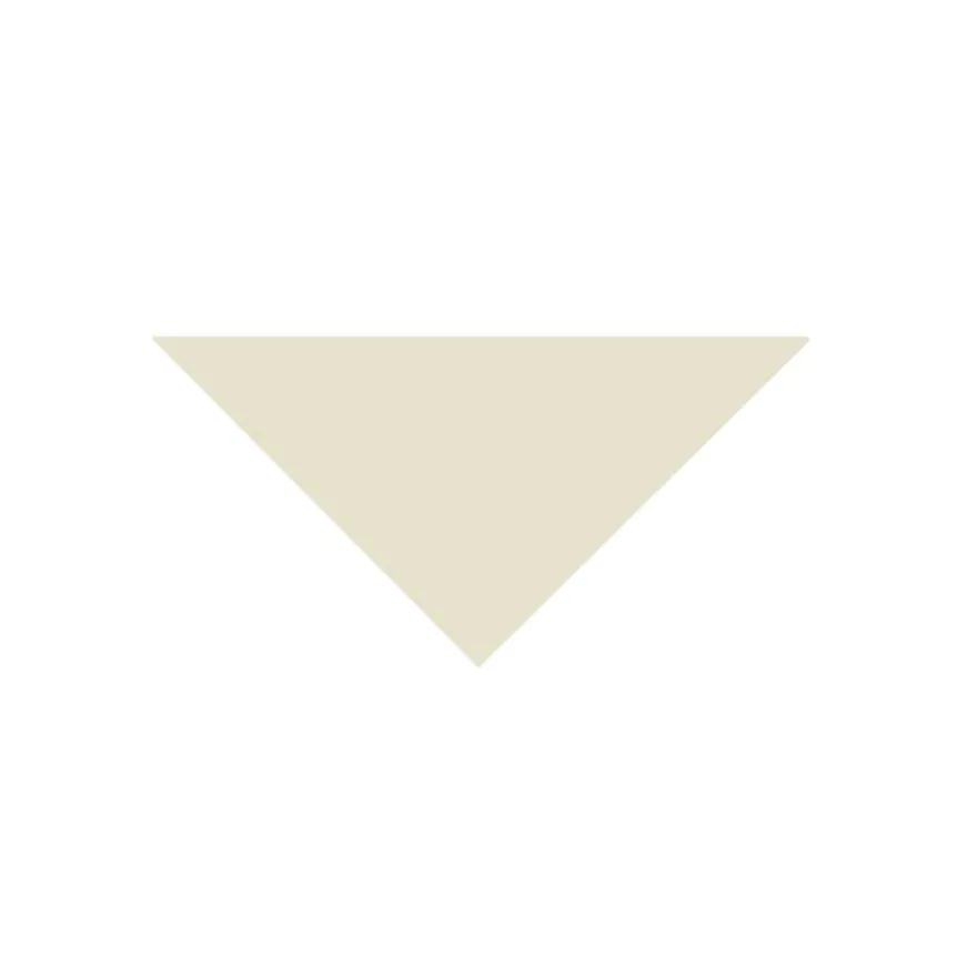 Klinker - Triangel 7/7/10 cm gulvit
