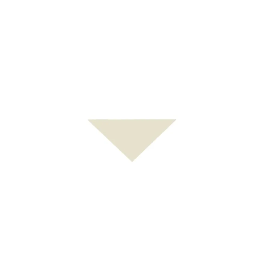 Klinker - Triangel 3,5/3,5/5 cm gulvit