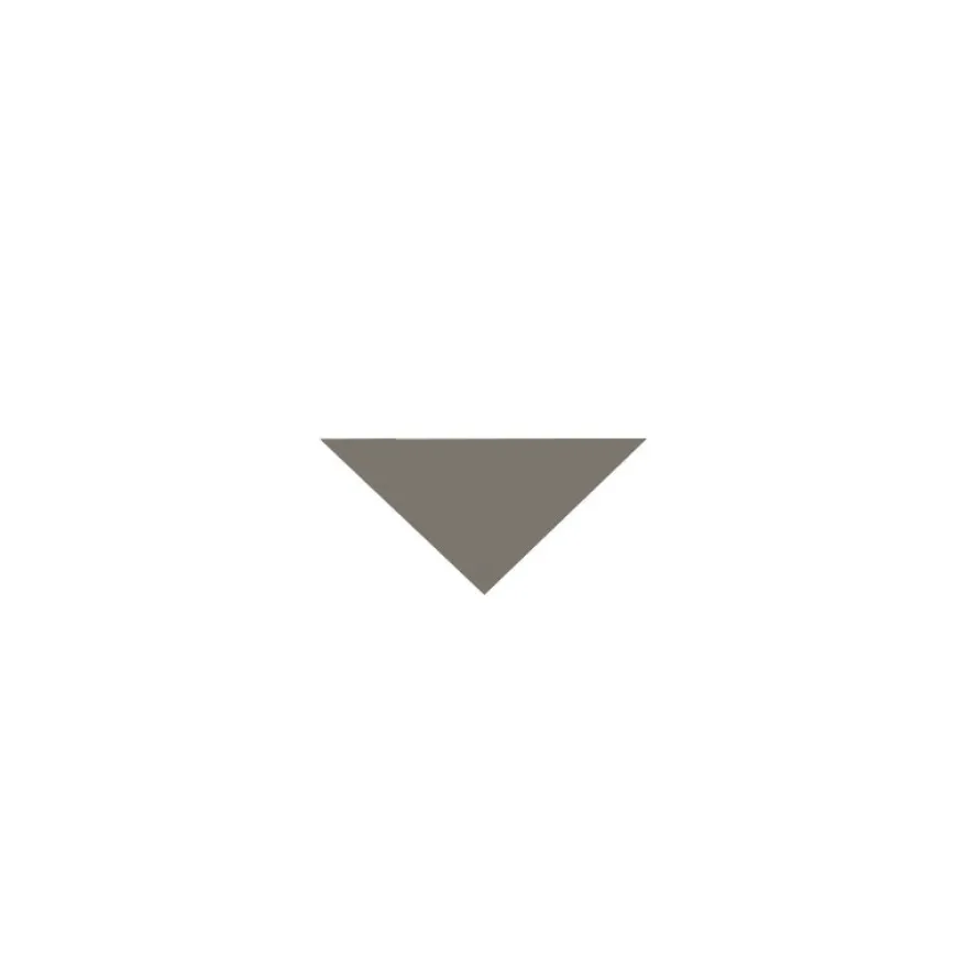 Klinker - Triangel 3,5/3,5/5 cm mörkgrå