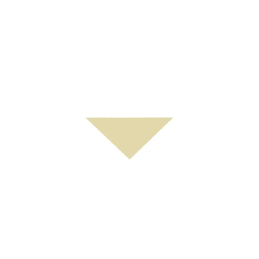 Klinker - Triangel 3,5/3,5/5 cm vaniljgul