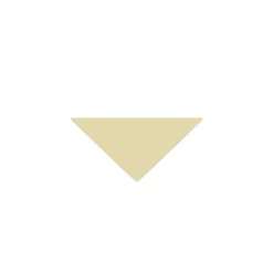 Klinker - Triangel 5/5/7 cm vaniljgul