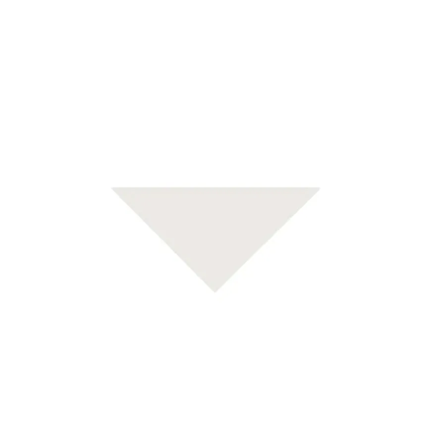 Klinker - Triangel 5/5/7 cm vit