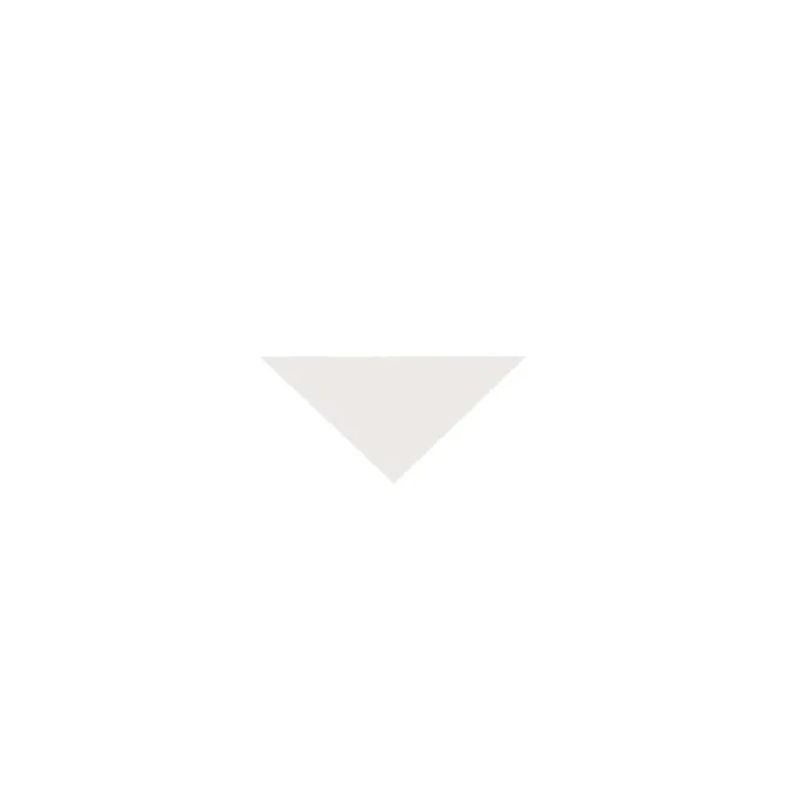 Klinker - Triangel 3,5/3,5/5 cm vit