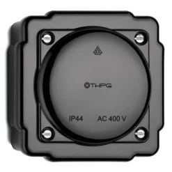 Kopplingsdosa IP44 svart bakelit - THPG