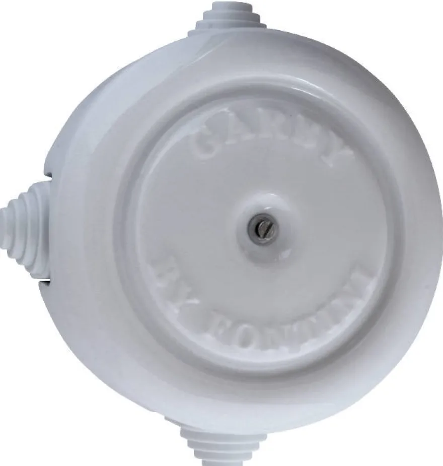 Kopplingsdosa - Vitt porslin stor 116 mm