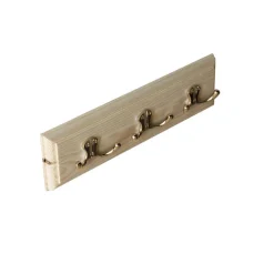 Kroklist 35 cm furu med dubbelkrok - Bårebo mässing