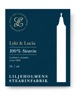 Liljeholmens Lykt- & Lucialjus - 6-pack vit
