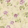 Lim & Handtryck Tapet - Belle epoque beige/grön/ljuslila