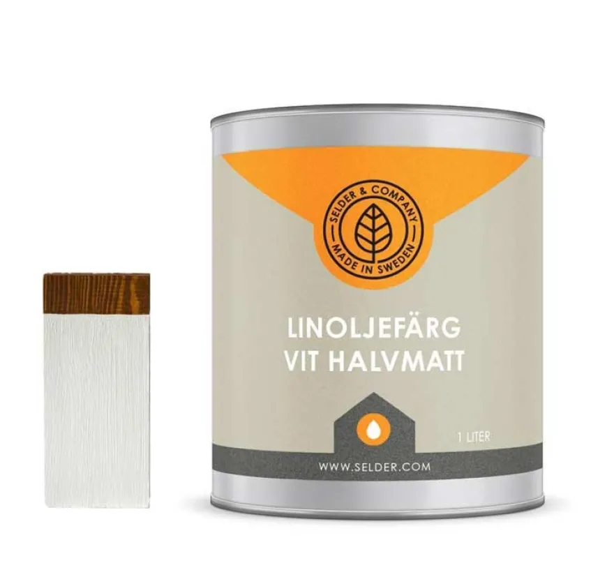 Linoljefärg Selder & Co - Silvergrå
