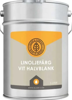 Linoljefärg Selder & Co - Vit halvblank
