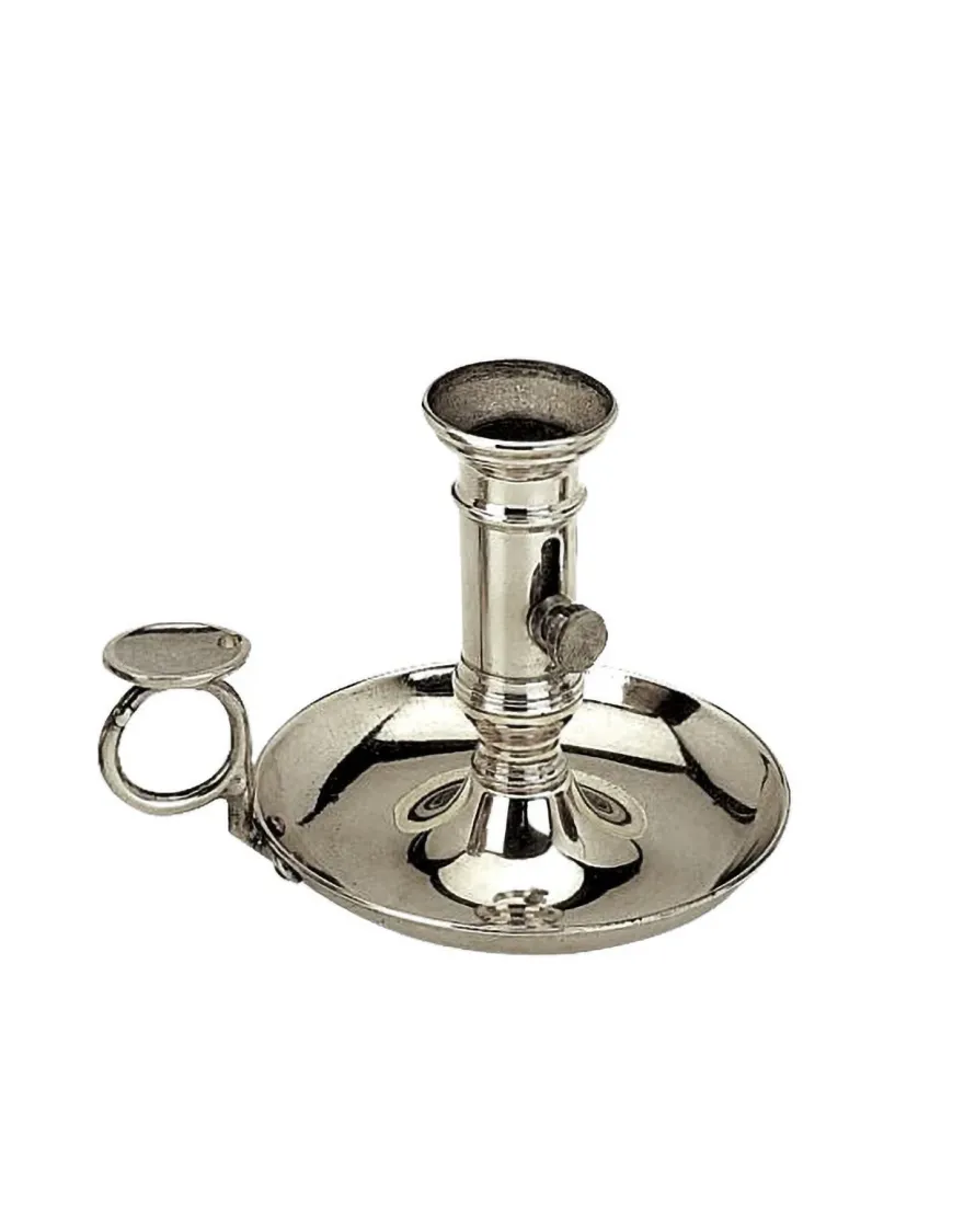 Ljusstake silver - Kontorsljusstake 10 cm