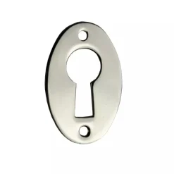 Nyckelskylt garderob- & klosettdörr - Nickel oval
