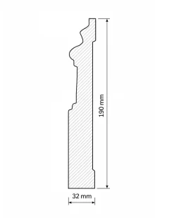 Provbit - Golvsockel - Robust 190 mm