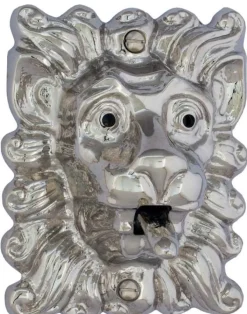 Ringklockeknapp - Lejontunga nickel
