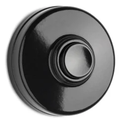 Ringklockeknapp svart bakelit - THPG