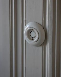 Signalknapp utan symbol vitt porslin - THPG infällt