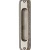 Skjutdörrshandtag - Sekelskifte nickel 158x36 mm