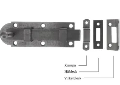 Skottregel - Aug. Stenman 612 med hålbleck, stål 135 mm