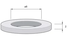 Slitring till gångjärn - Aug Stenman 8 x 2 mm