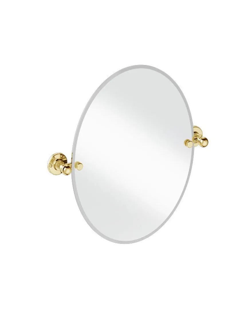 Spegel - Burlington oval, guld