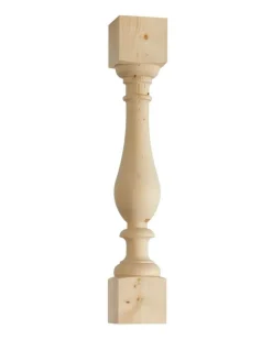 Svarvad stolpe - Baluster gran 800 x 130 mm