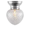 Taklampa - Frödingplafond 100 nickel, klardroppe