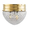 Taklampa - Heidenstamplafond 200 mässing, klarglas