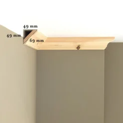 Taklist - Antik hålkäl 15x69 mm
