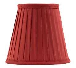Textilskärm d130 (Klämf/Röd)