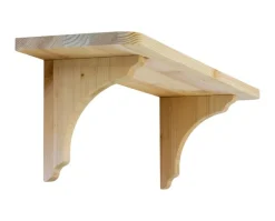 Trähylla - Kökshylla / Hatthylla furu, 80 cm