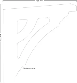 Träkonsol - Fyllning/konsol snickarglädje Dalarö II
