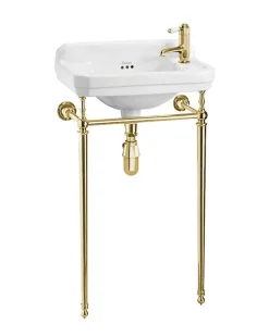 Tvättställ Burlington - Edwardian JR 51 cm med mässingsställning