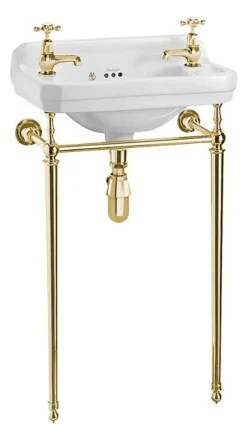 Tvättställ Burlington - Edwardian JR 51 cm med mässingsställning