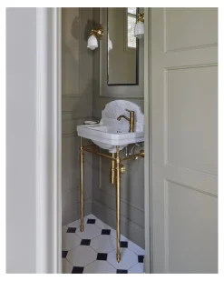 Tvättställ Burlington - Edwardian JR 51 cm med mässingsställning