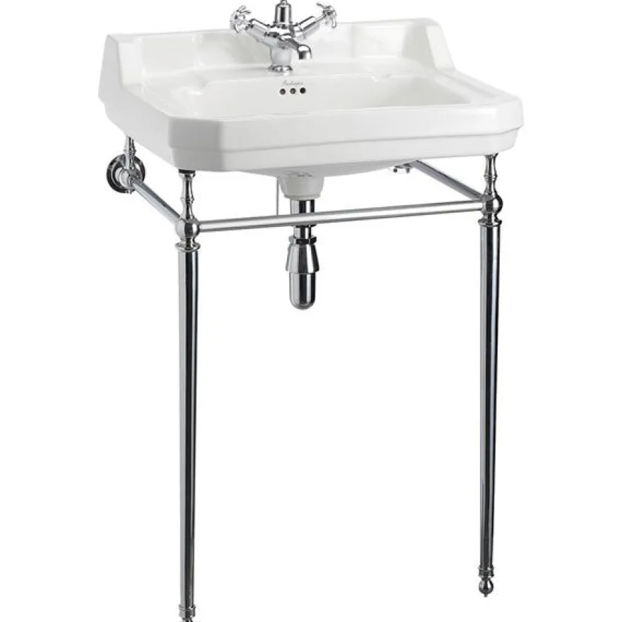 Tvättställ - Burlington Edwardian 61 cm, kromställning