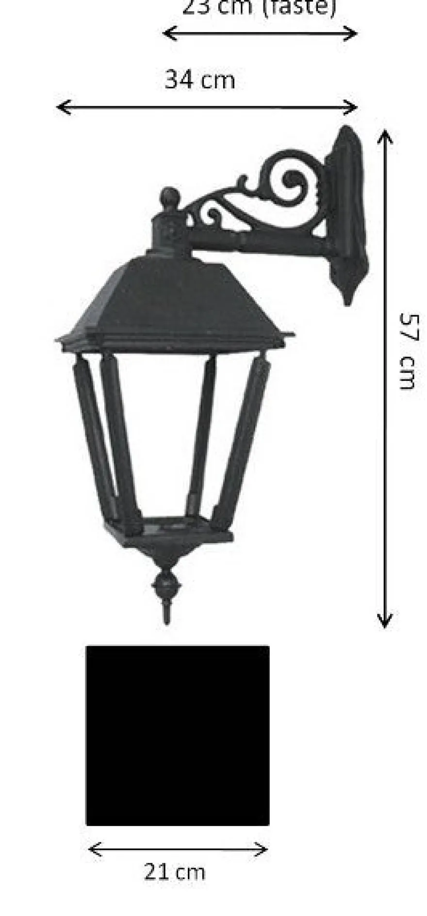 Utomhuslampa - Fasadlykta Sollerö L4 hängande