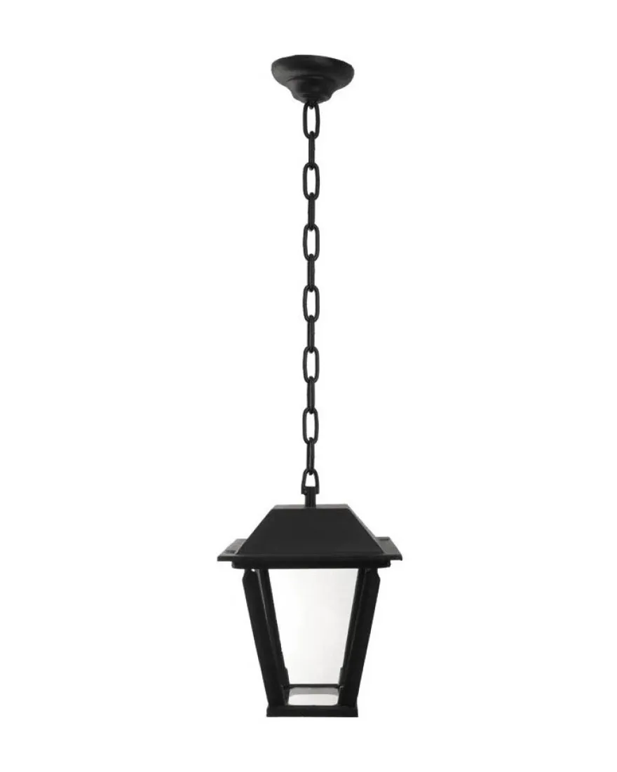 Utomhuslampa - Lykthus med kedja & glasbotten L4