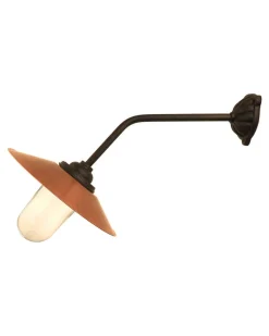 Utomhuslampa - Stallampa 45° rak lång, kopparskärm