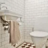 Vattenlås - Pungvattenlås med väggrör, krom