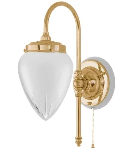 Vägglampa - Blomberg 80 mässing, matt droppe