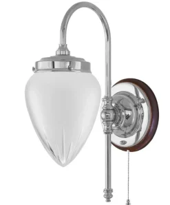 Vägglampa - Blomberg 80 nickel, matt droppe