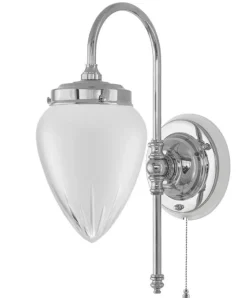 Vägglampa - Blomberg 80 nickel, matt droppe